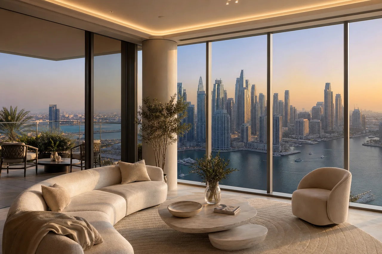 Luxury high-rise apartment in Dubai Marina, United Arab Emirates